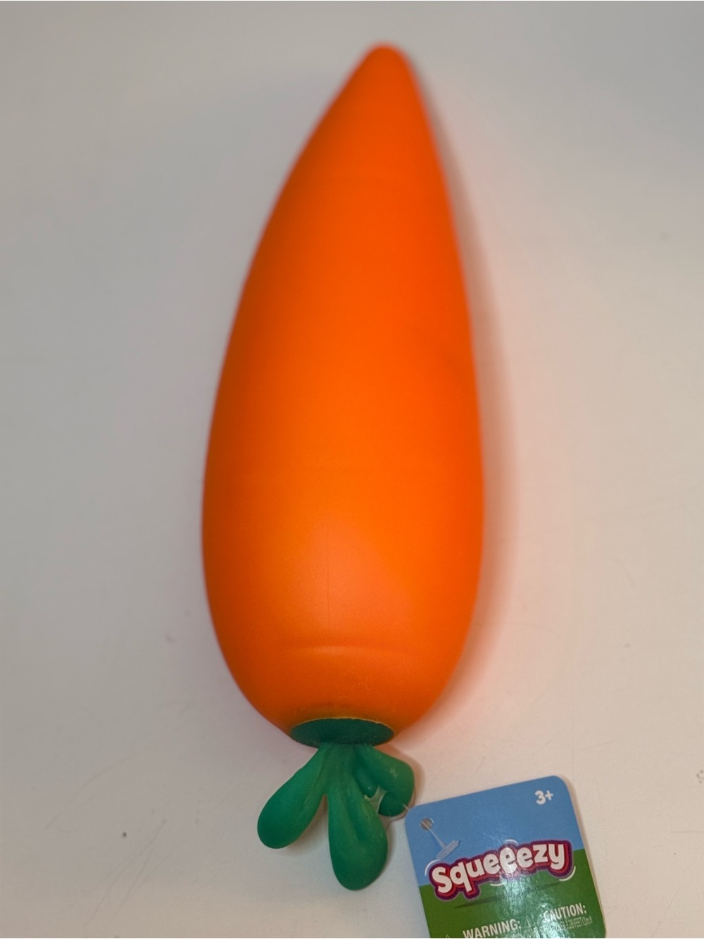 Jumbo! Squeezy Orange Carrot Fidget Sensory Toy!
